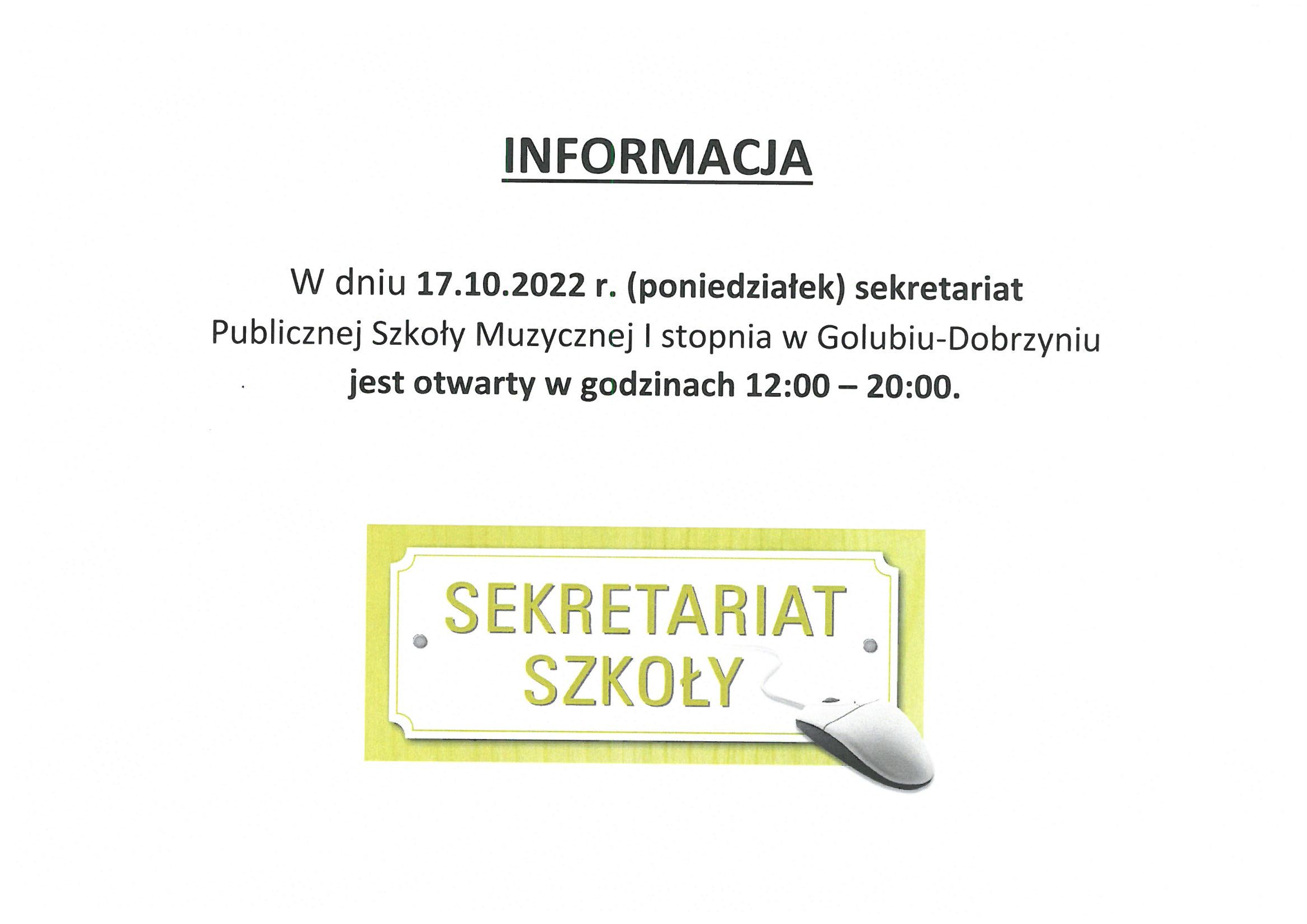 sekretariat szkoły